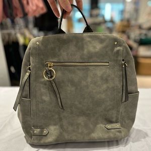 VRNYC Charcoal Suede Backpack